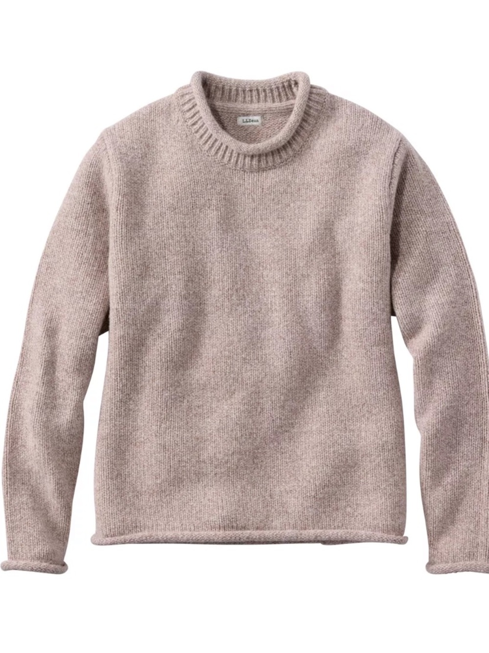 LL BEAN Vintage Roll Neck Wool Sweater M